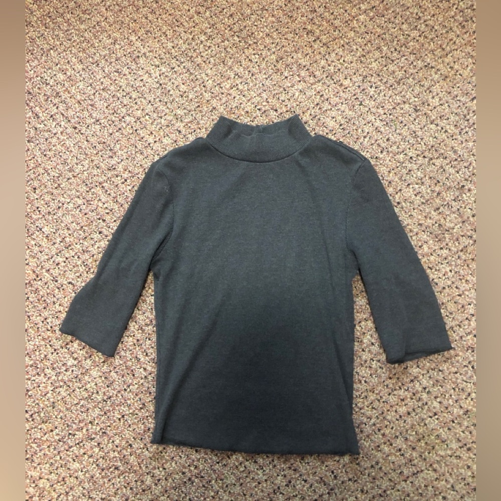 Zara women’s small turtle neck long sleeve crop top